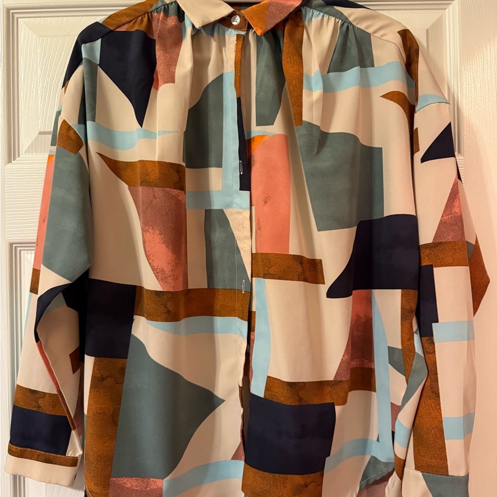 JODIFL Multicolor Abstract Women’s Shirt